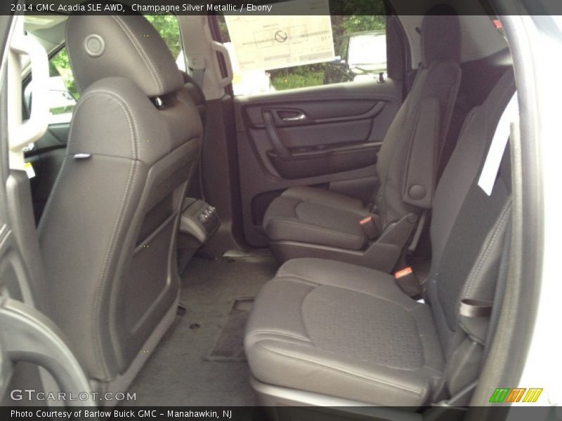 Champagne Silver Metallic / Ebony 2014 GMC Acadia SLE AWD