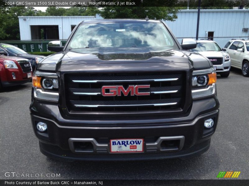 Iridium Metallic / Jet Black 2014 GMC Sierra 1500 SLE Double Cab 4x4