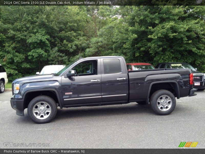 Iridium Metallic / Jet Black 2014 GMC Sierra 1500 SLE Double Cab 4x4