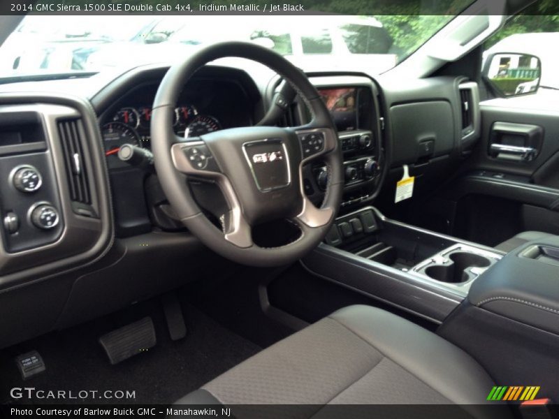 Iridium Metallic / Jet Black 2014 GMC Sierra 1500 SLE Double Cab 4x4