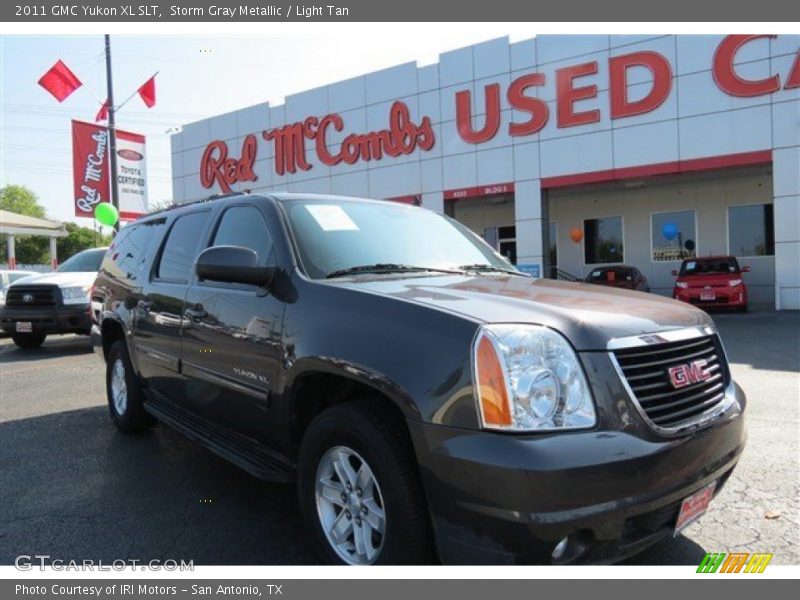 Storm Gray Metallic / Light Tan 2011 GMC Yukon XL SLT