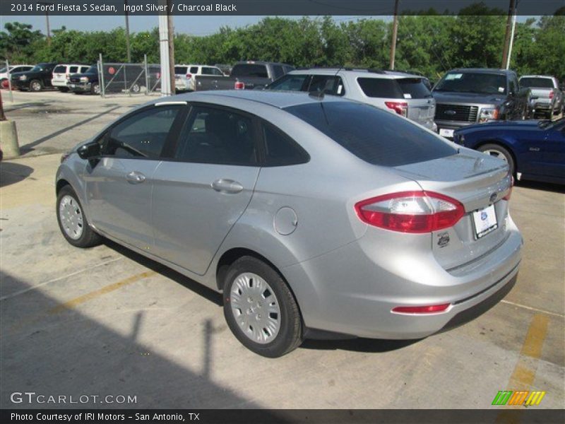 Ingot Silver / Charcoal Black 2014 Ford Fiesta S Sedan