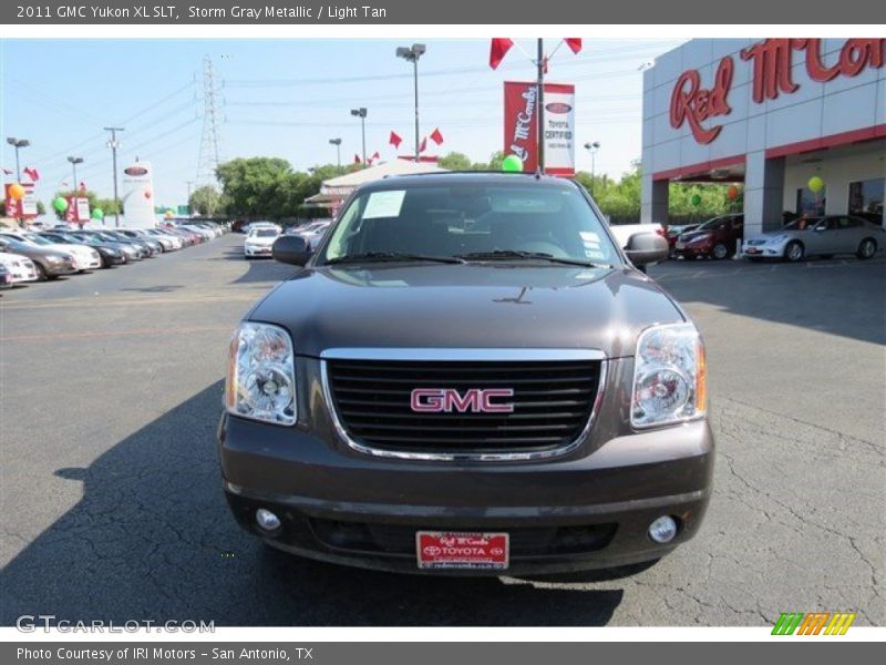 Storm Gray Metallic / Light Tan 2011 GMC Yukon XL SLT