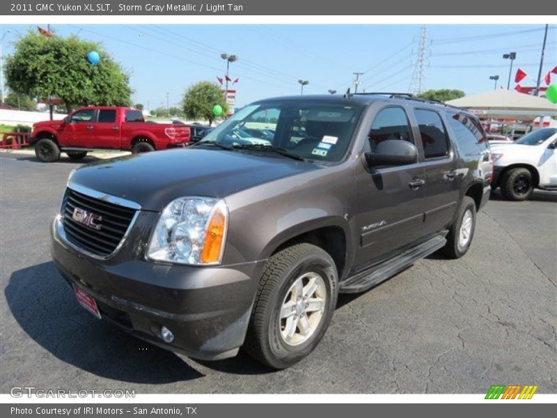 Storm Gray Metallic / Light Tan 2011 GMC Yukon XL SLT