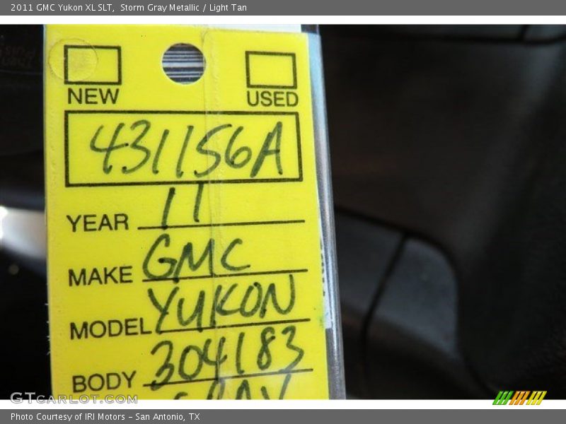 Storm Gray Metallic / Light Tan 2011 GMC Yukon XL SLT