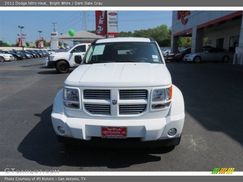 Bright White / Dark Slate Gray 2011 Dodge Nitro Heat