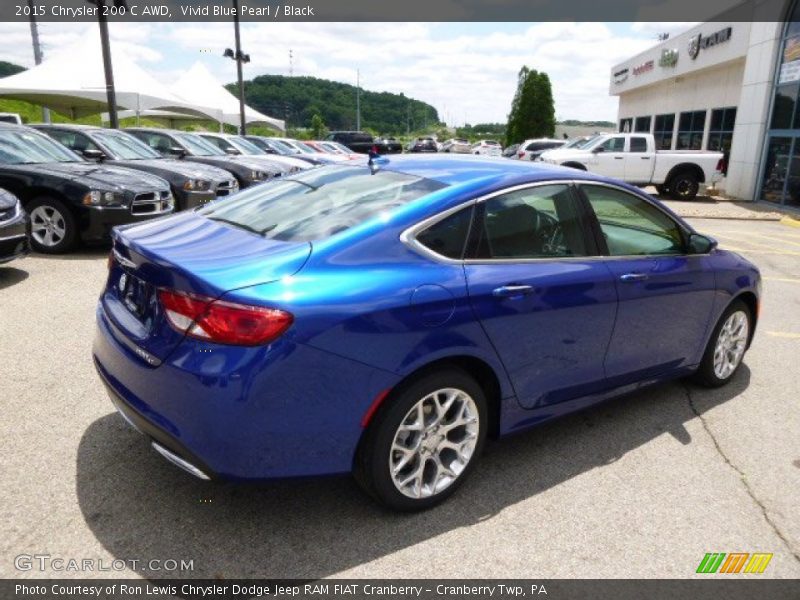 Vivid Blue Pearl / Black 2015 Chrysler 200 C AWD