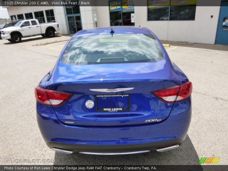 Vivid Blue Pearl / Black 2015 Chrysler 200 C AWD