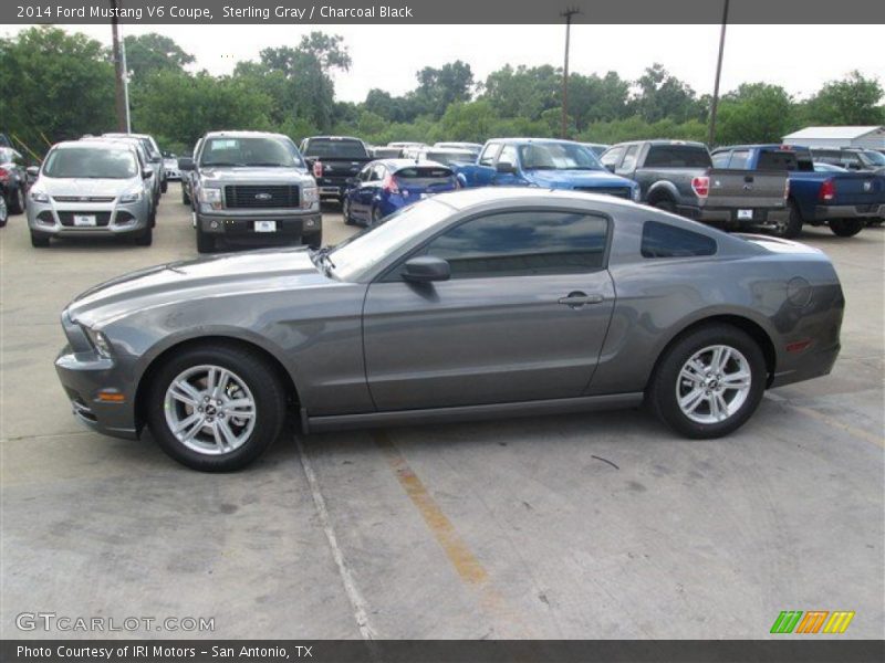 Sterling Gray / Charcoal Black 2014 Ford Mustang V6 Coupe