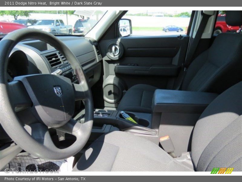 Bright White / Dark Slate Gray 2011 Dodge Nitro Heat