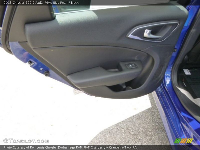 Vivid Blue Pearl / Black 2015 Chrysler 200 C AWD