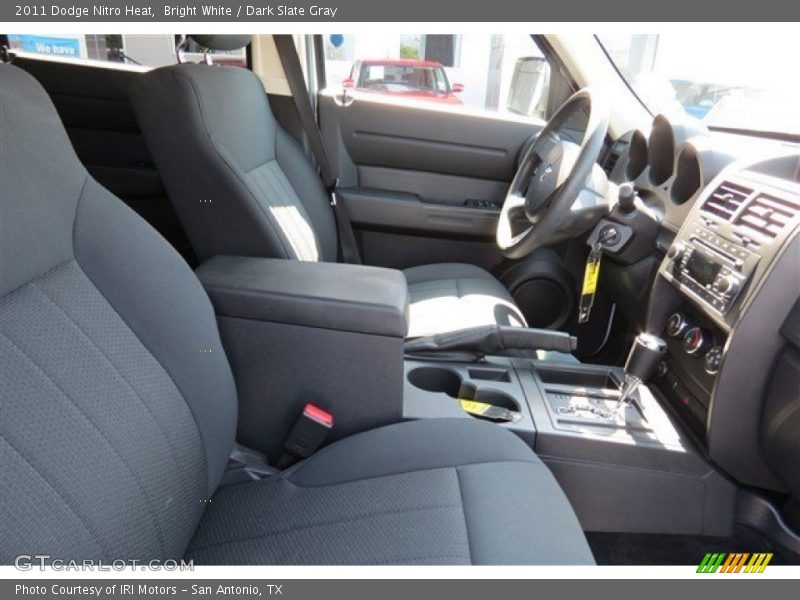 Bright White / Dark Slate Gray 2011 Dodge Nitro Heat
