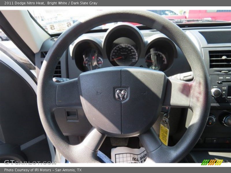 Bright White / Dark Slate Gray 2011 Dodge Nitro Heat