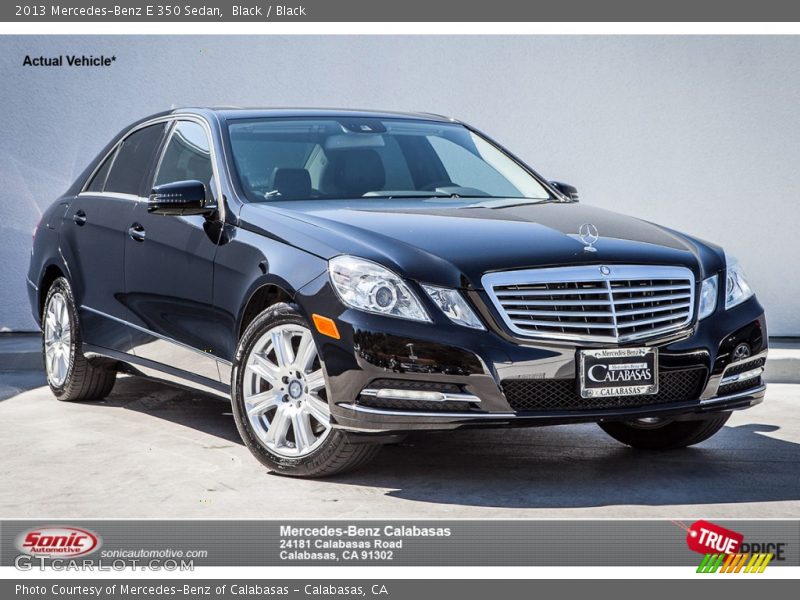 Black / Black 2013 Mercedes-Benz E 350 Sedan