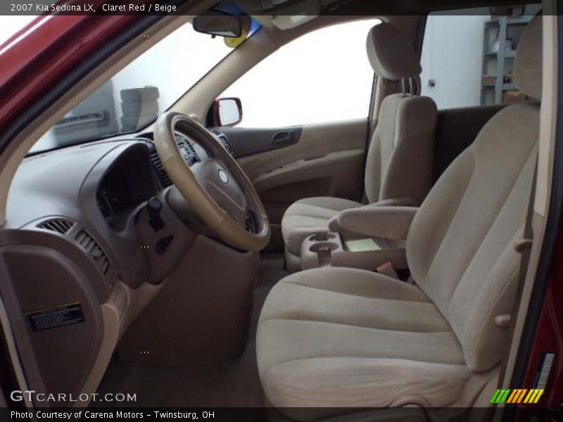 Claret Red / Beige 2007 Kia Sedona LX