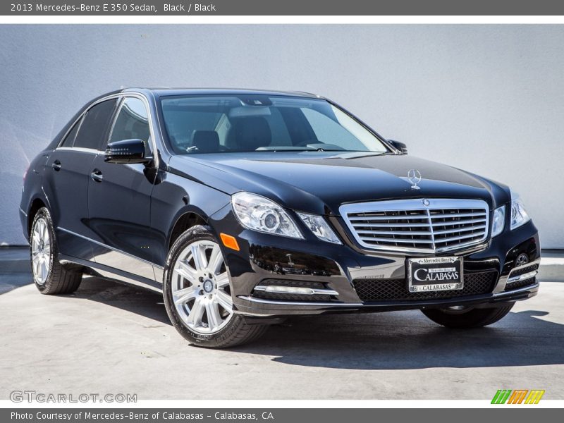 Black / Black 2013 Mercedes-Benz E 350 Sedan