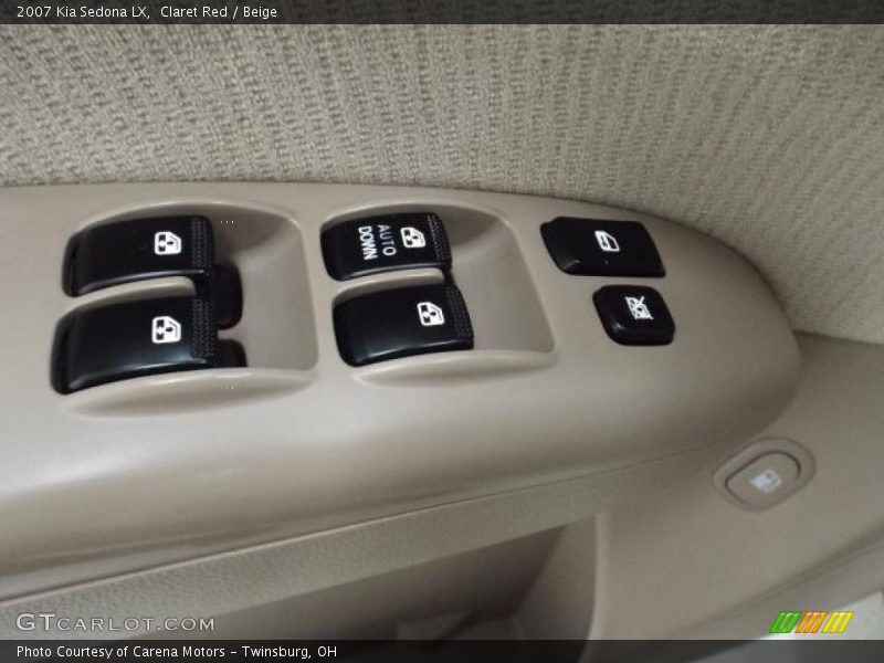 Claret Red / Beige 2007 Kia Sedona LX