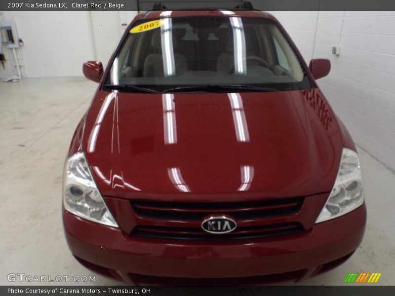 Claret Red / Beige 2007 Kia Sedona LX