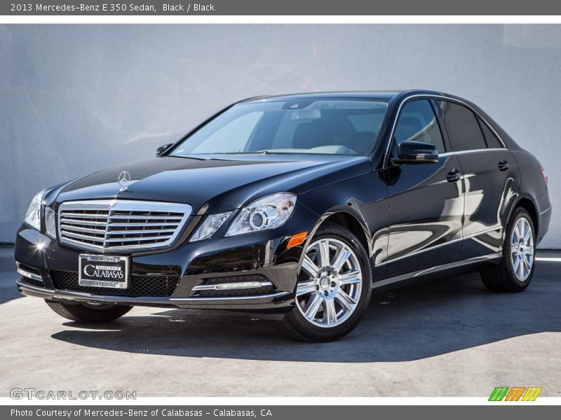 Black / Black 2013 Mercedes-Benz E 350 Sedan