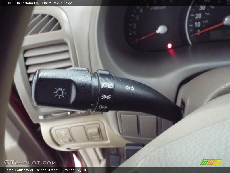 Claret Red / Beige 2007 Kia Sedona LX
