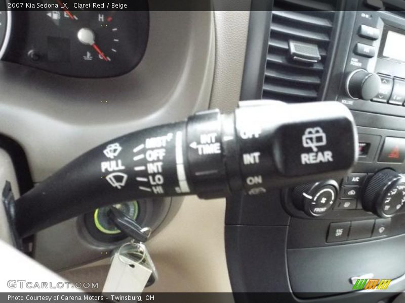 Claret Red / Beige 2007 Kia Sedona LX