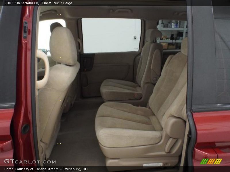 Claret Red / Beige 2007 Kia Sedona LX