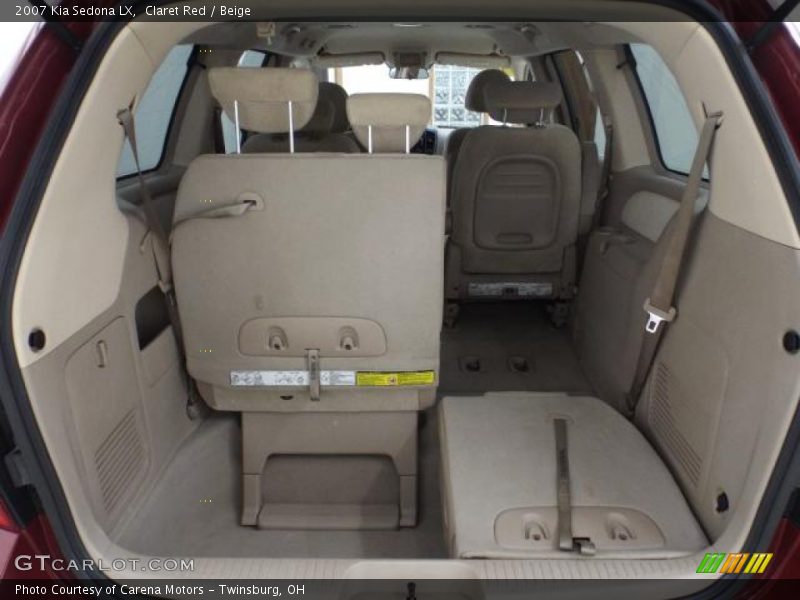 Claret Red / Beige 2007 Kia Sedona LX