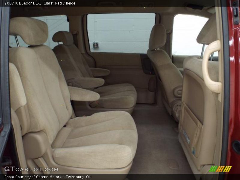 Claret Red / Beige 2007 Kia Sedona LX