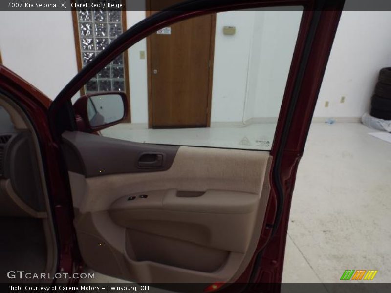 Claret Red / Beige 2007 Kia Sedona LX