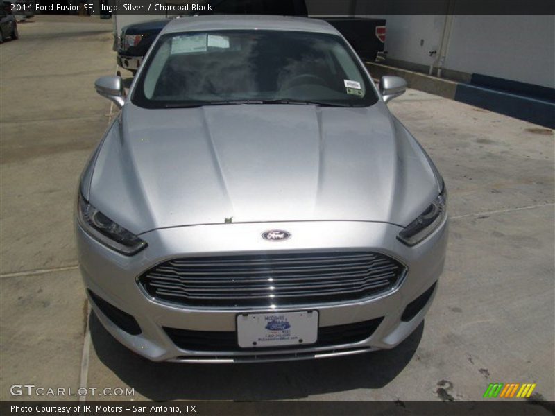Ingot Silver / Charcoal Black 2014 Ford Fusion SE