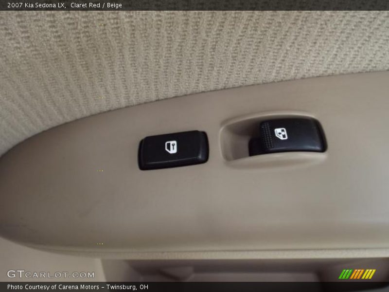 Claret Red / Beige 2007 Kia Sedona LX