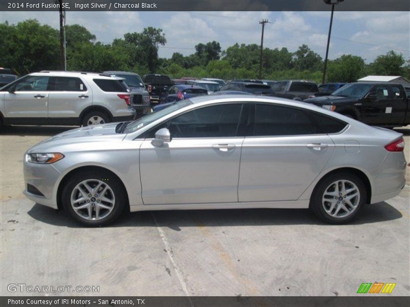 Ingot Silver / Charcoal Black 2014 Ford Fusion SE