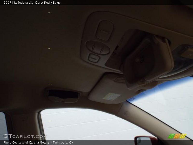 Claret Red / Beige 2007 Kia Sedona LX