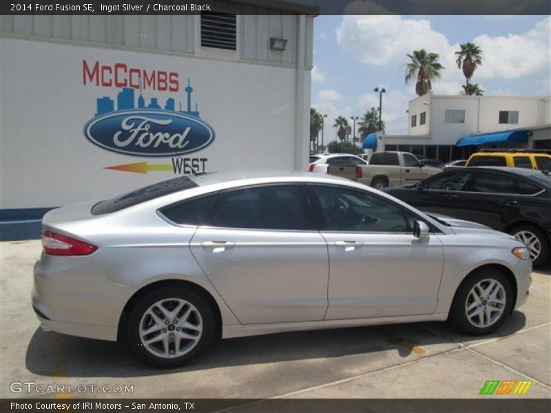 Ingot Silver / Charcoal Black 2014 Ford Fusion SE