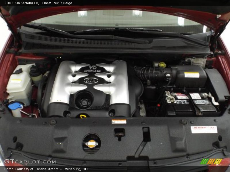 Claret Red / Beige 2007 Kia Sedona LX