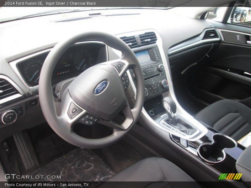 Ingot Silver / Charcoal Black 2014 Ford Fusion SE