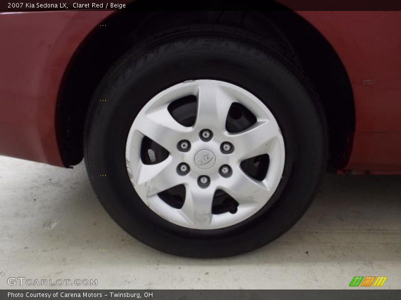Claret Red / Beige 2007 Kia Sedona LX