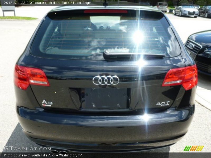 Brilliant Black / Luxor Beige 2012 Audi A3 2.0T quattro