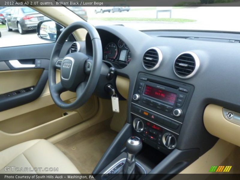 Brilliant Black / Luxor Beige 2012 Audi A3 2.0T quattro