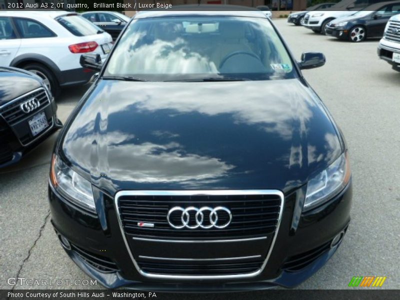 Brilliant Black / Luxor Beige 2012 Audi A3 2.0T quattro