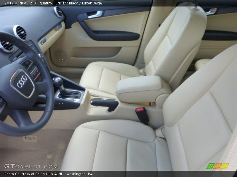 Front Seat of 2012 A3 2.0T quattro