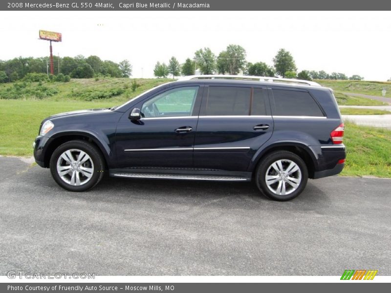 Capri Blue Metallic / Macadamia 2008 Mercedes-Benz GL 550 4Matic