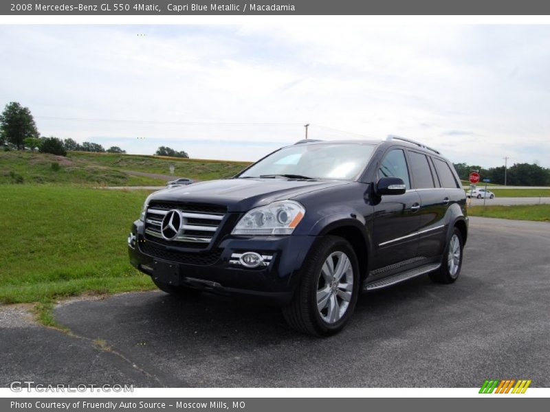 Capri Blue Metallic / Macadamia 2008 Mercedes-Benz GL 550 4Matic