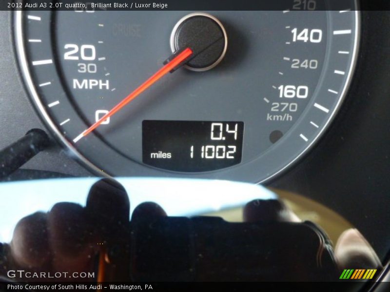 Brilliant Black / Luxor Beige 2012 Audi A3 2.0T quattro