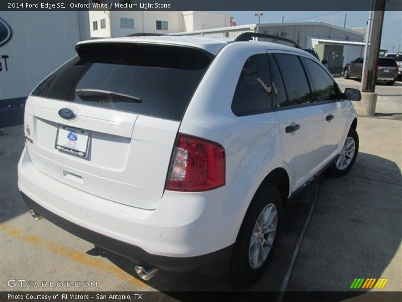 Oxford White / Medium Light Stone 2014 Ford Edge SE