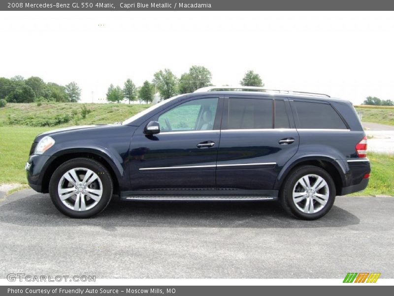  2008 GL 550 4Matic Capri Blue Metallic
