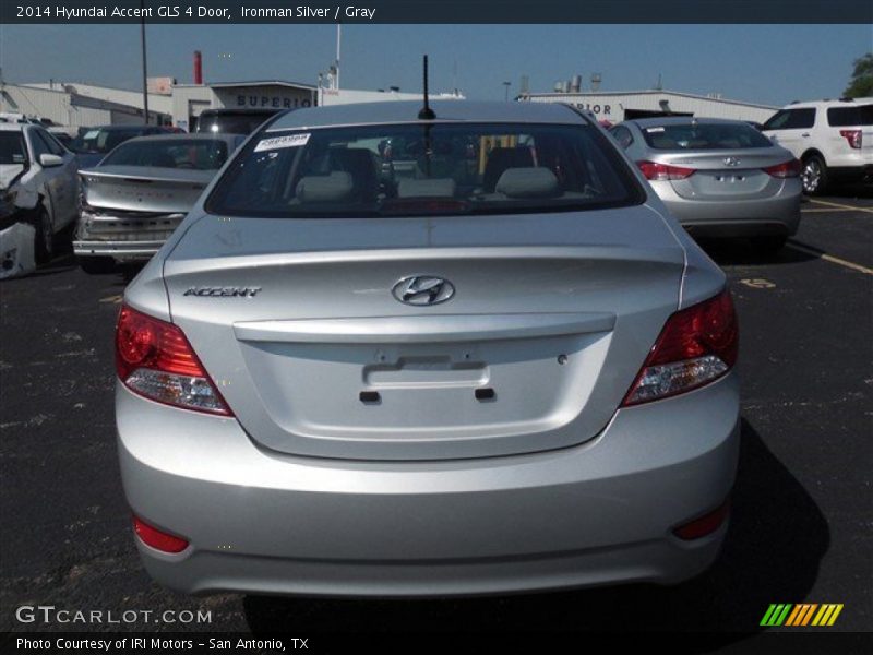 Ironman Silver / Gray 2014 Hyundai Accent GLS 4 Door