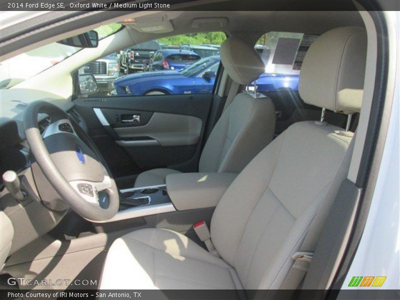 Oxford White / Medium Light Stone 2014 Ford Edge SE