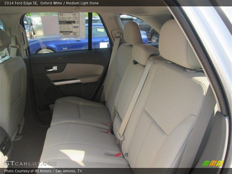Oxford White / Medium Light Stone 2014 Ford Edge SE