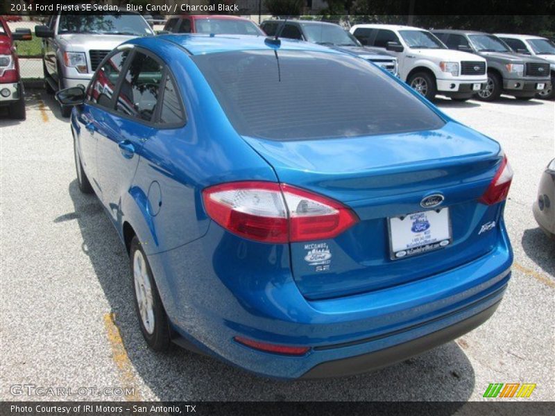 Blue Candy / Charcoal Black 2014 Ford Fiesta SE Sedan